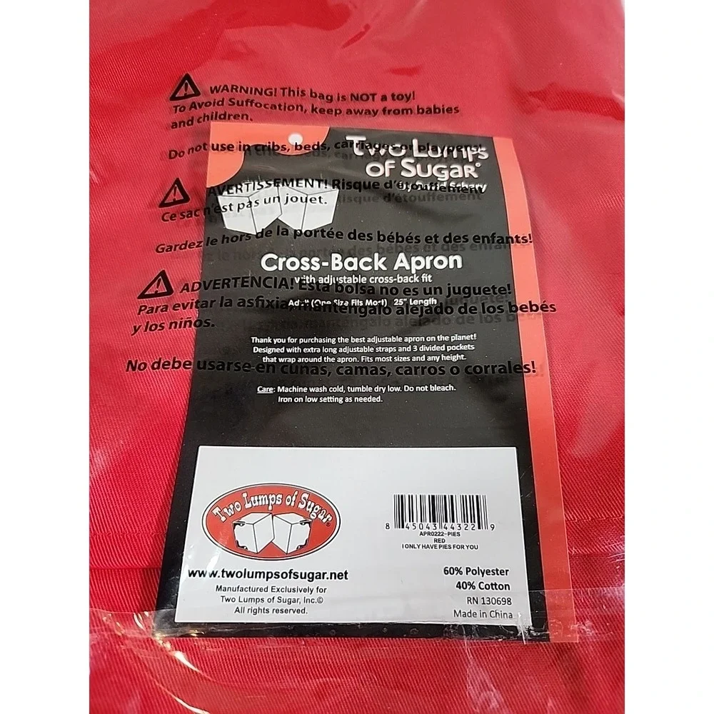 David Schary Two Lumps of Sugar Cross-back Apron 